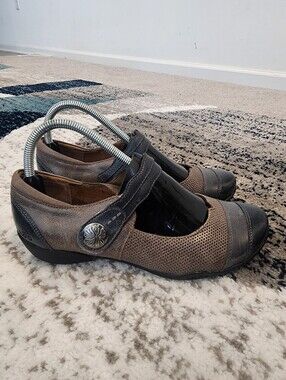 Taos Bravo Brown Leather Mary Jane Flats Shoes BRV-13241 Womens Size US 8W